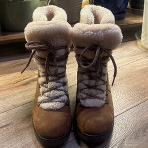 UGG Tan Shearling-Lined Fraser UGG Winter Boots NWOT 7.5